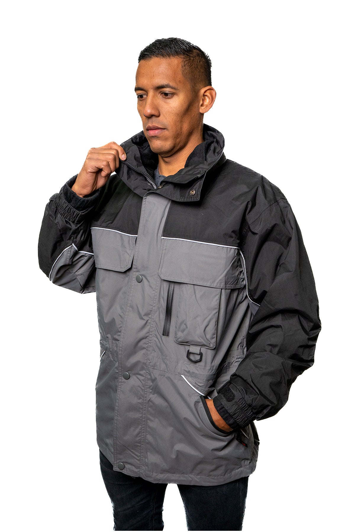 PARKA HOMBRE NORTHLAND MINERA 3 EN 1 IMPERMEABLE GRIS/NEGRO 01-00000