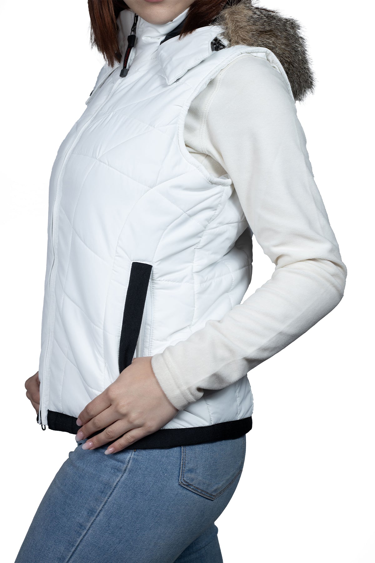 PARKA MUJER SIN MANGAS NORTHLAND CAS FLIMS WHITE 02-014454