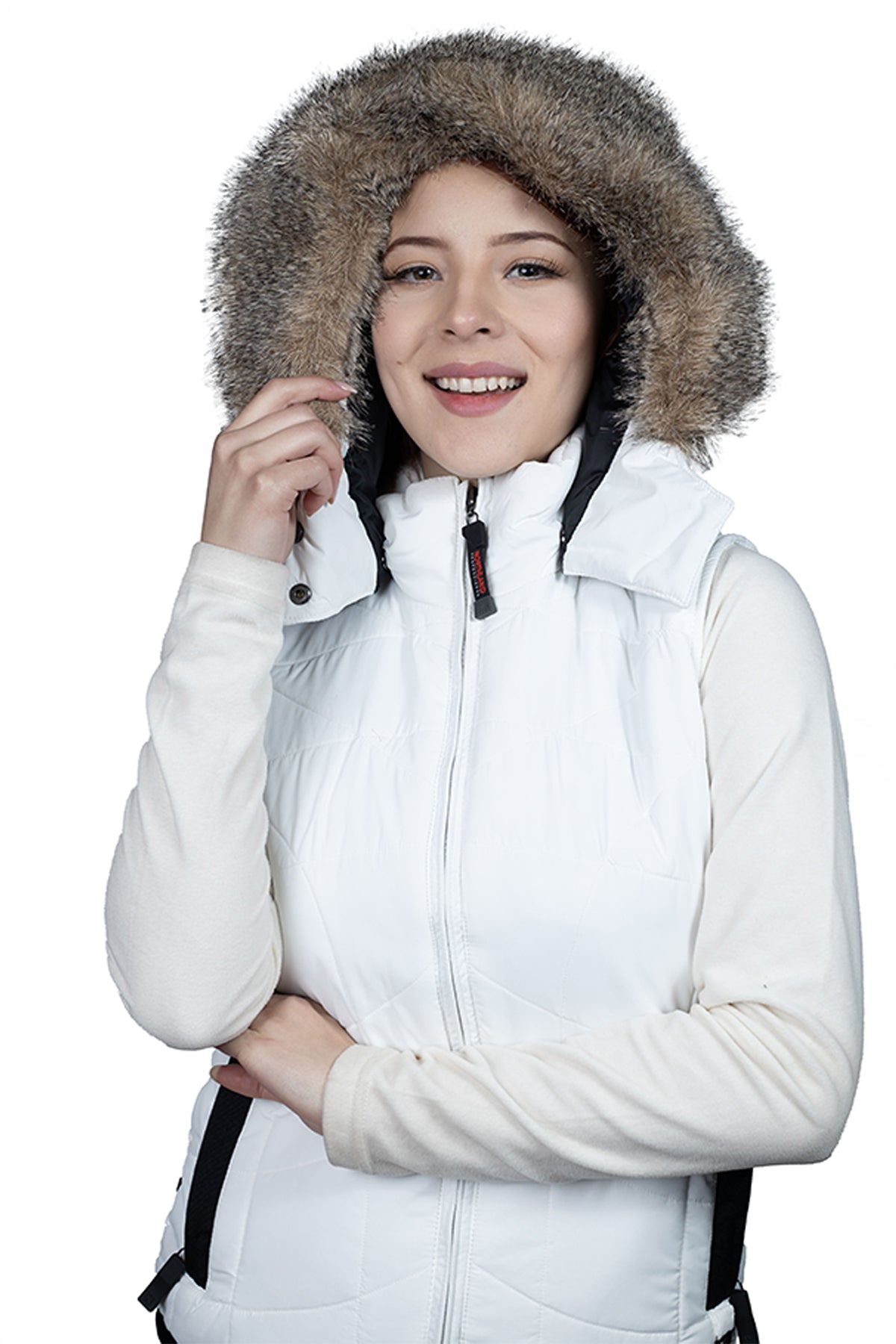 PARKA MUJER SIN MANGAS NORTHLAND CAS FLIMS WHITE 02-014454