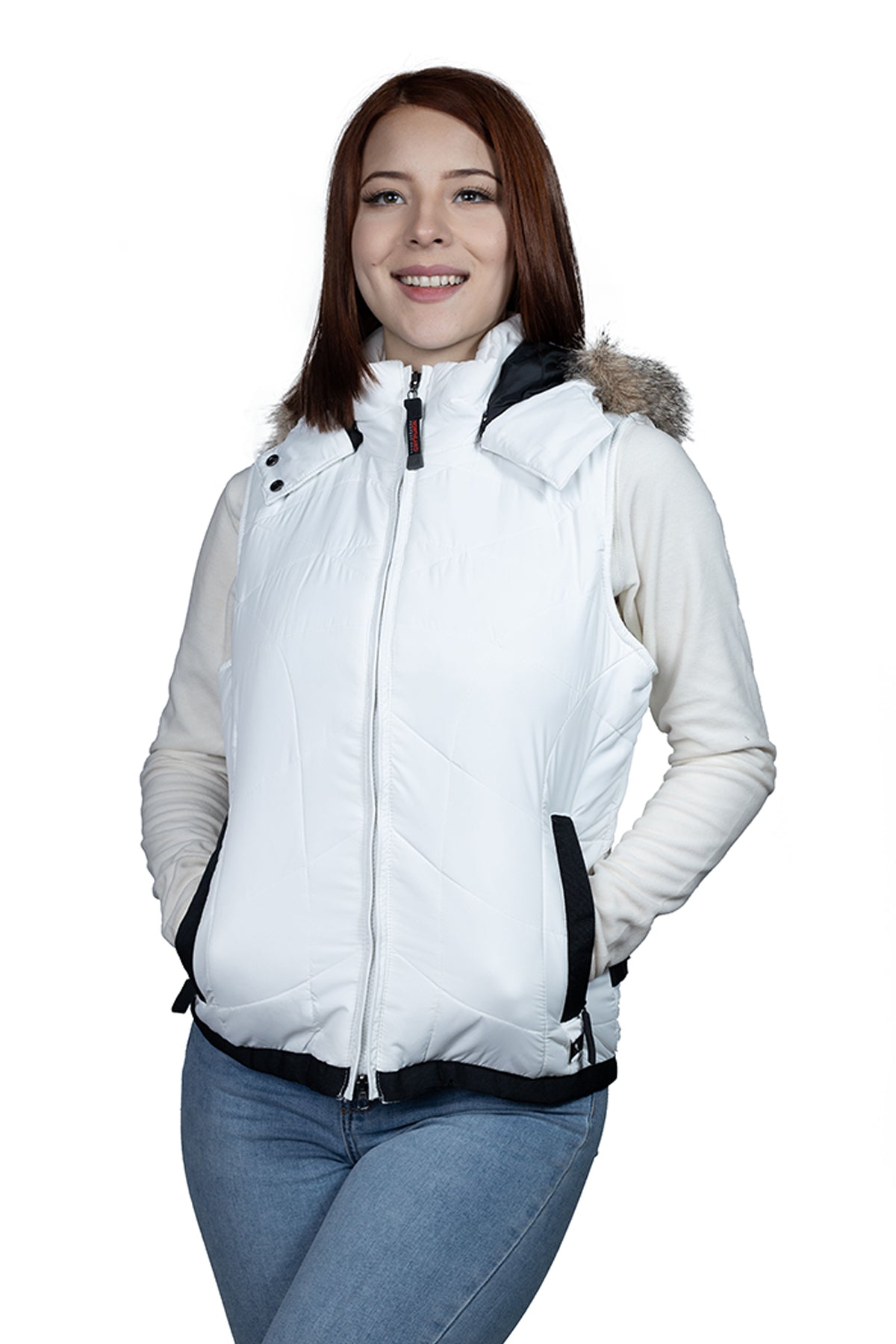 PARKA MUJER SIN MANGAS NORTHLAND CAS FLIMS WHITE 02-014454