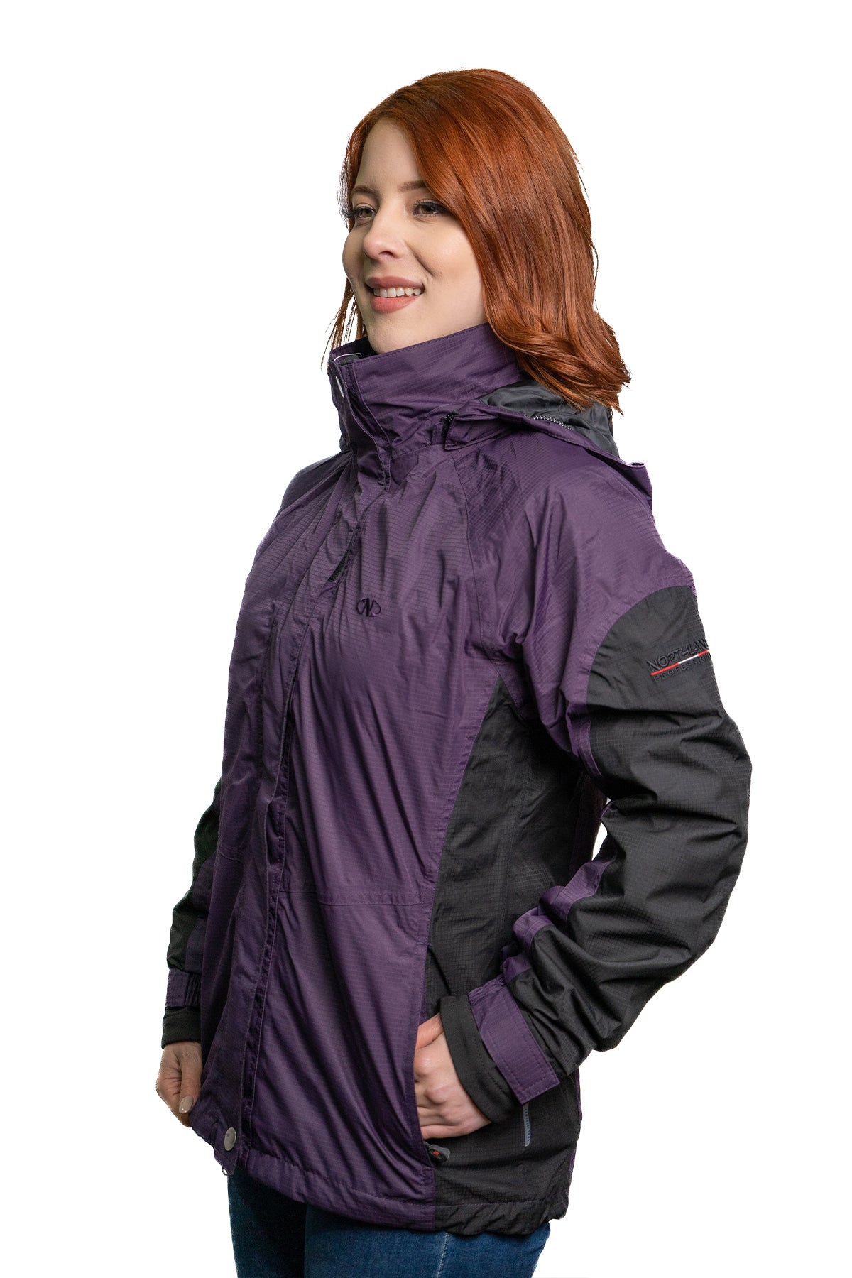 PARKA MUJER 3 EN 1 NORTHLAND EXO MERIBEL COMBI PLUM BLACK 02-0226273