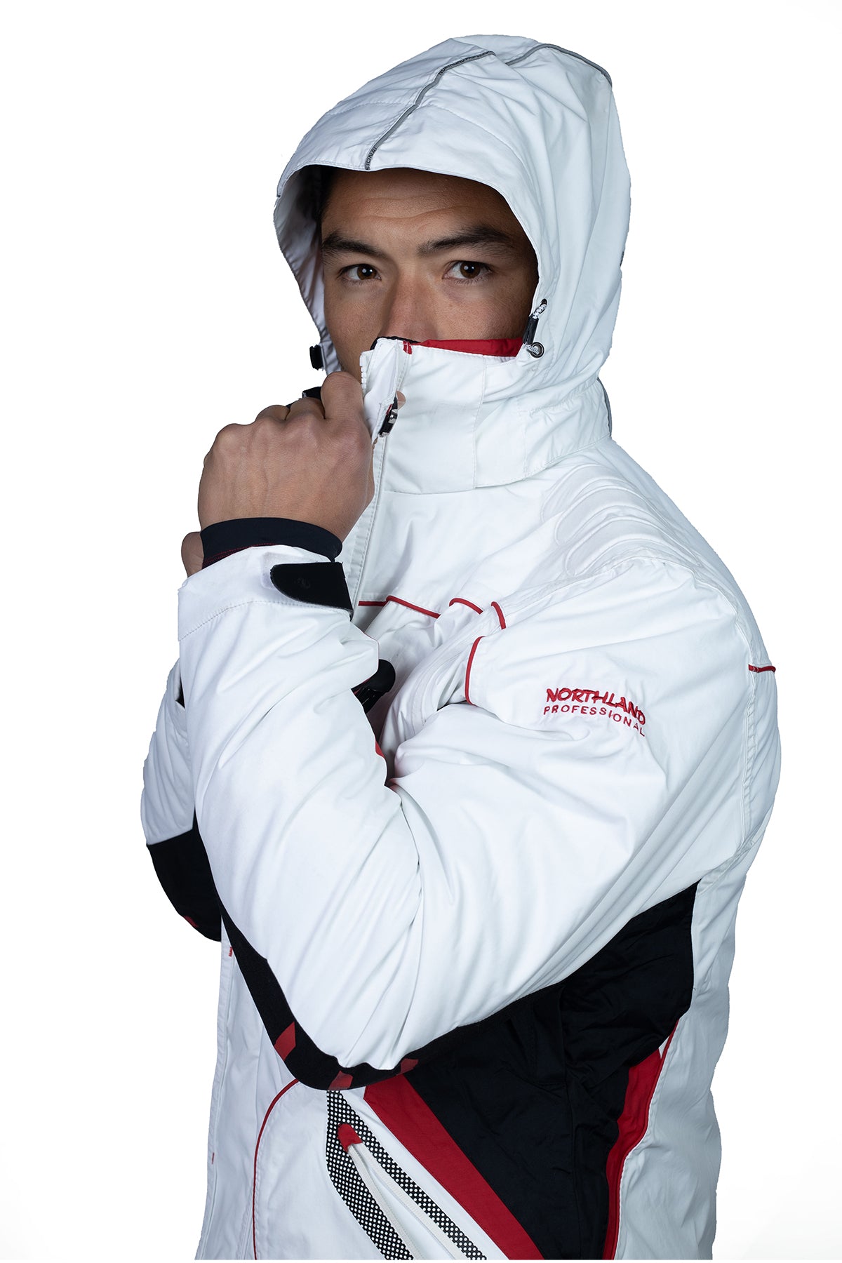 PARKA SKI HOMBRE NORTHLAND XEN TUROA WHITE/BLACK/RED 02-0374816