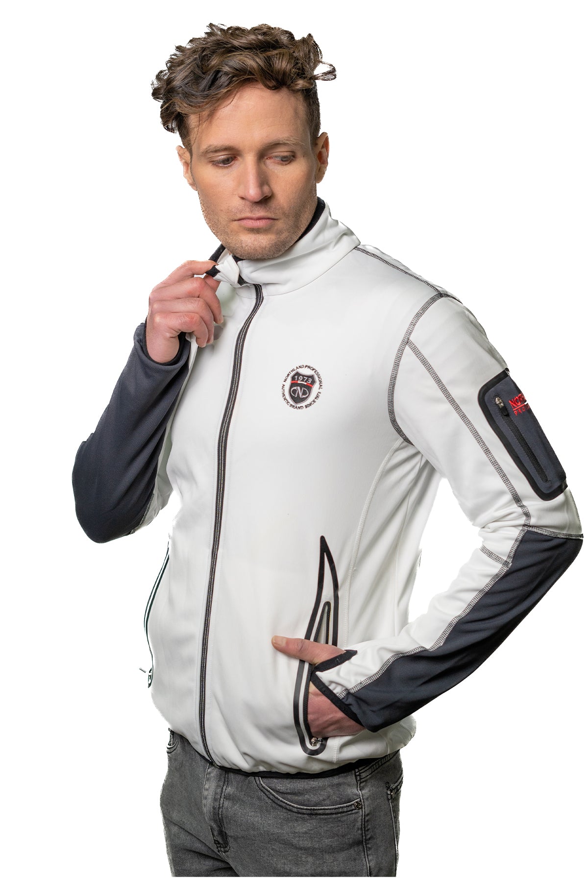 CHAQUETA DEPORTIVA HOMBRE NORTHLAND FIELDSENSOR XT CHALK BLACK 02-0375911