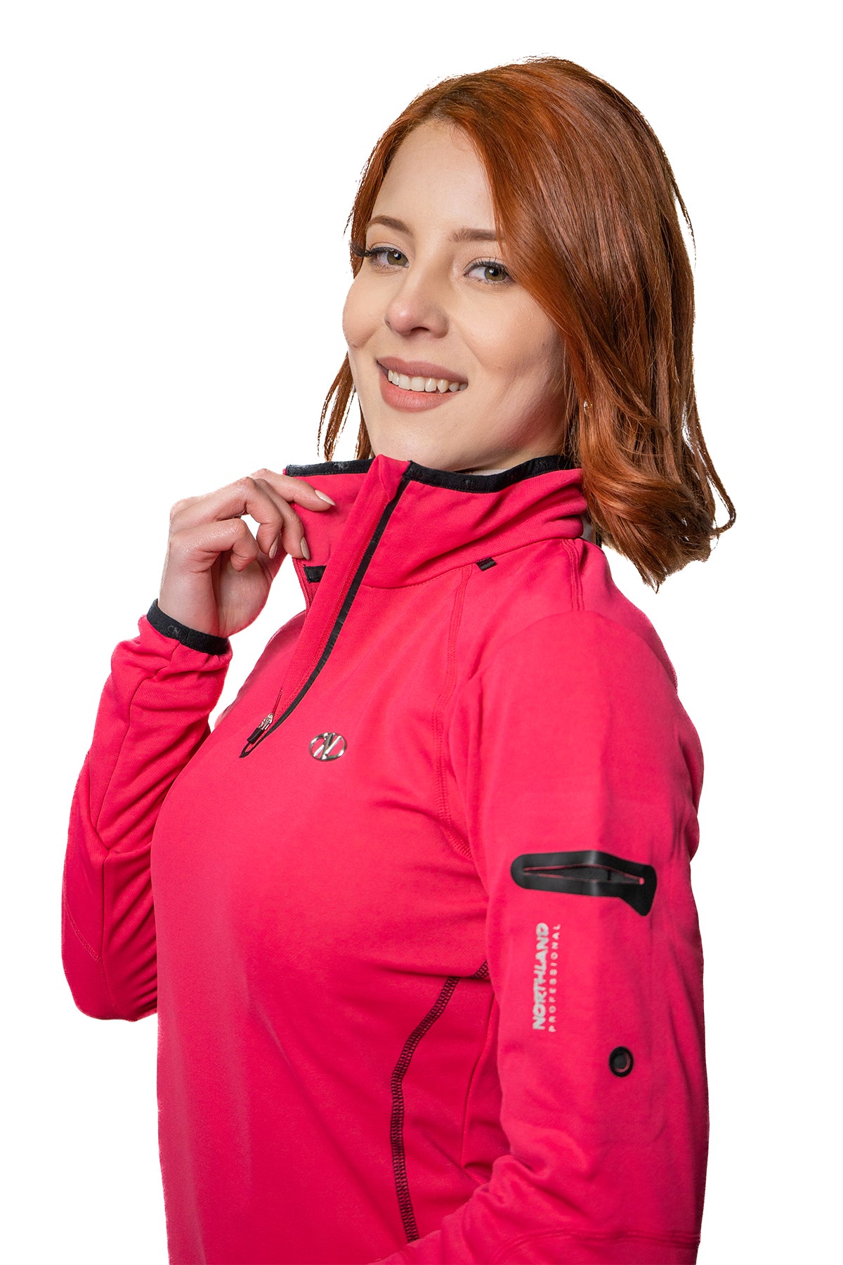 POLERON DEPORTIVO MUJER NORTHLAND FIELDSENSOR ROLLI FUXIA BLACK 02-0378075