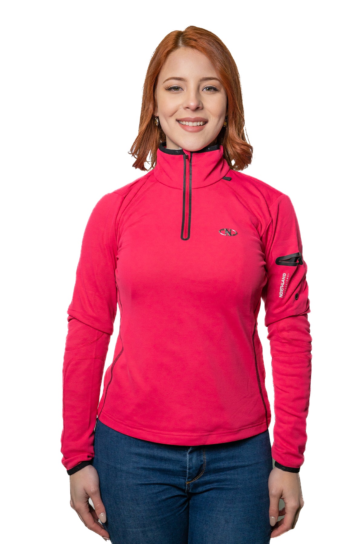 POLERON DEPORTIVO MUJER NORTHLAND FIELDSENSOR ROLLI FUXIA BLACK 02-0378075