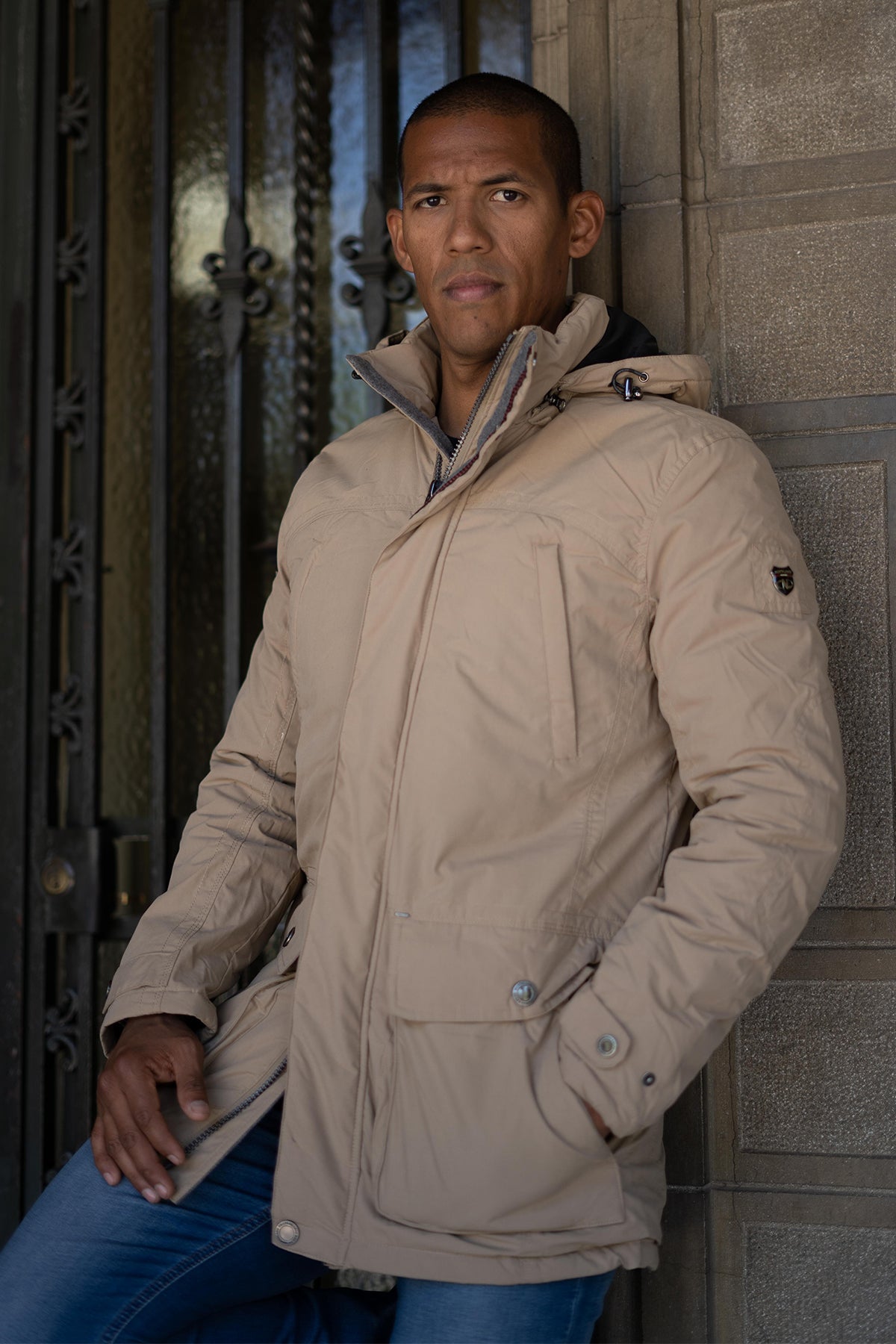 Parka hombre camel sale