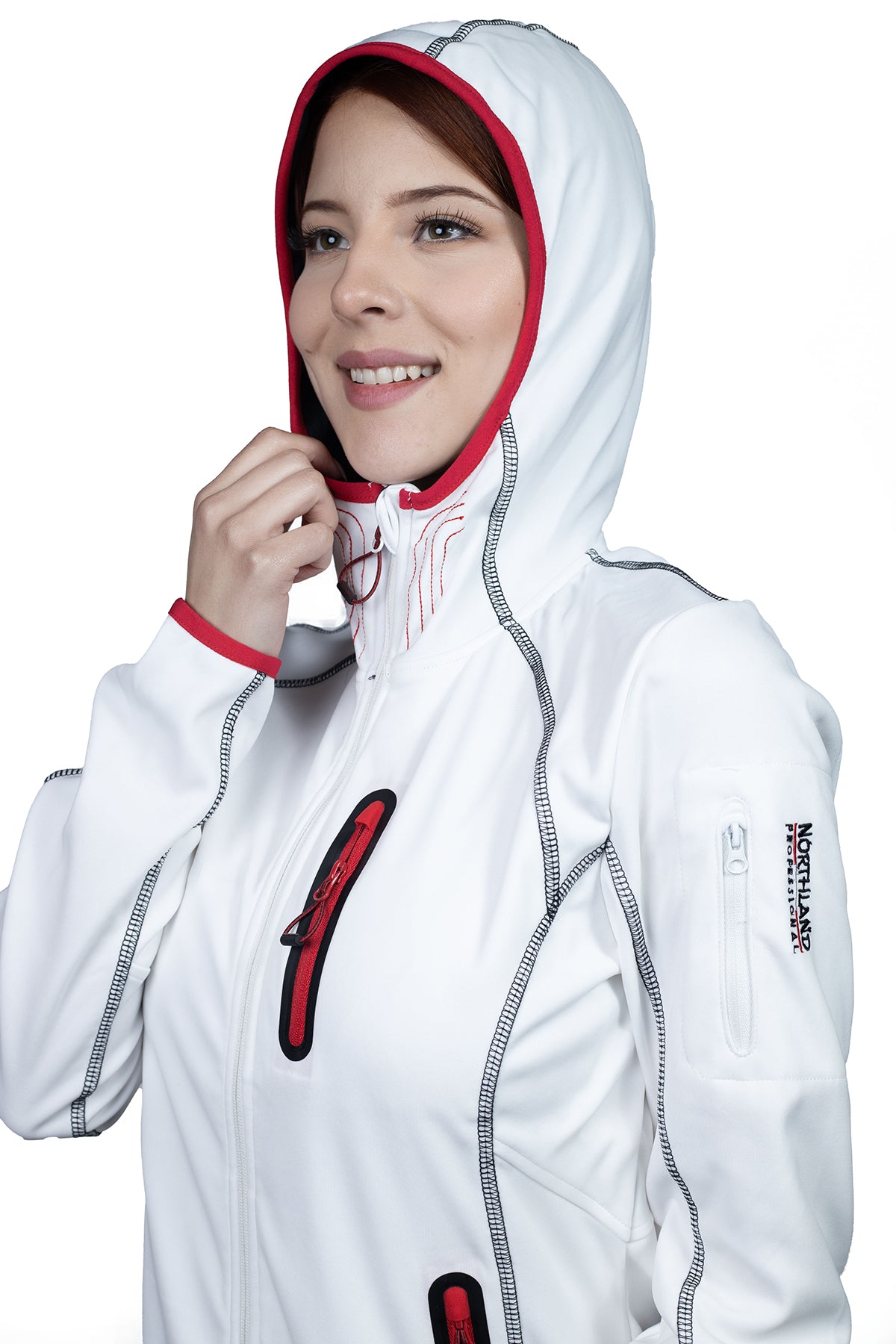 POLERON MUJER NORTHLAND SOFTSHELL SUMMER BAHITI WHITE 02-0439316