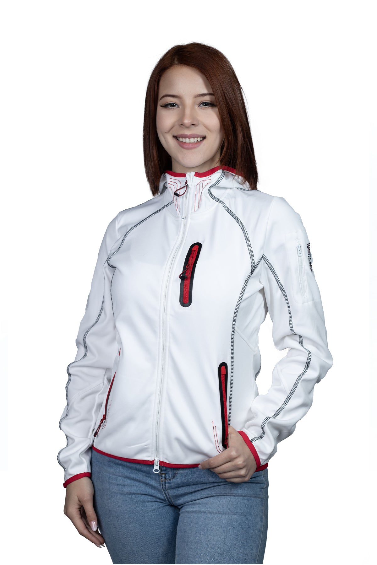 POLERON MUJER NORTHLAND SOFTSHELL SUMMER BAHITI WHITE 02-0439316