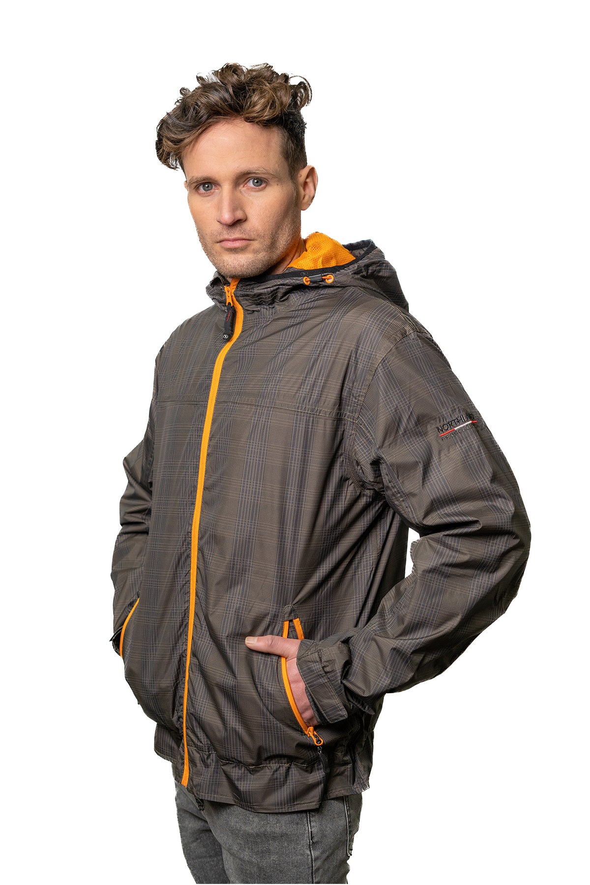 CHAQUETA HOMBRE NORTHLAND HOOD CHECK BLACK 02-044001