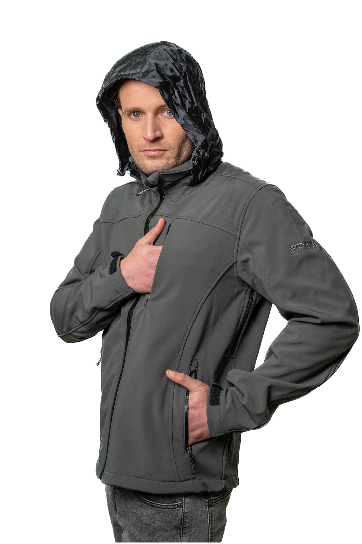 CHAQUETA HOMBRE NORTHLAND SOFT-SHELL LIN ANTHRACITE 02-0443423