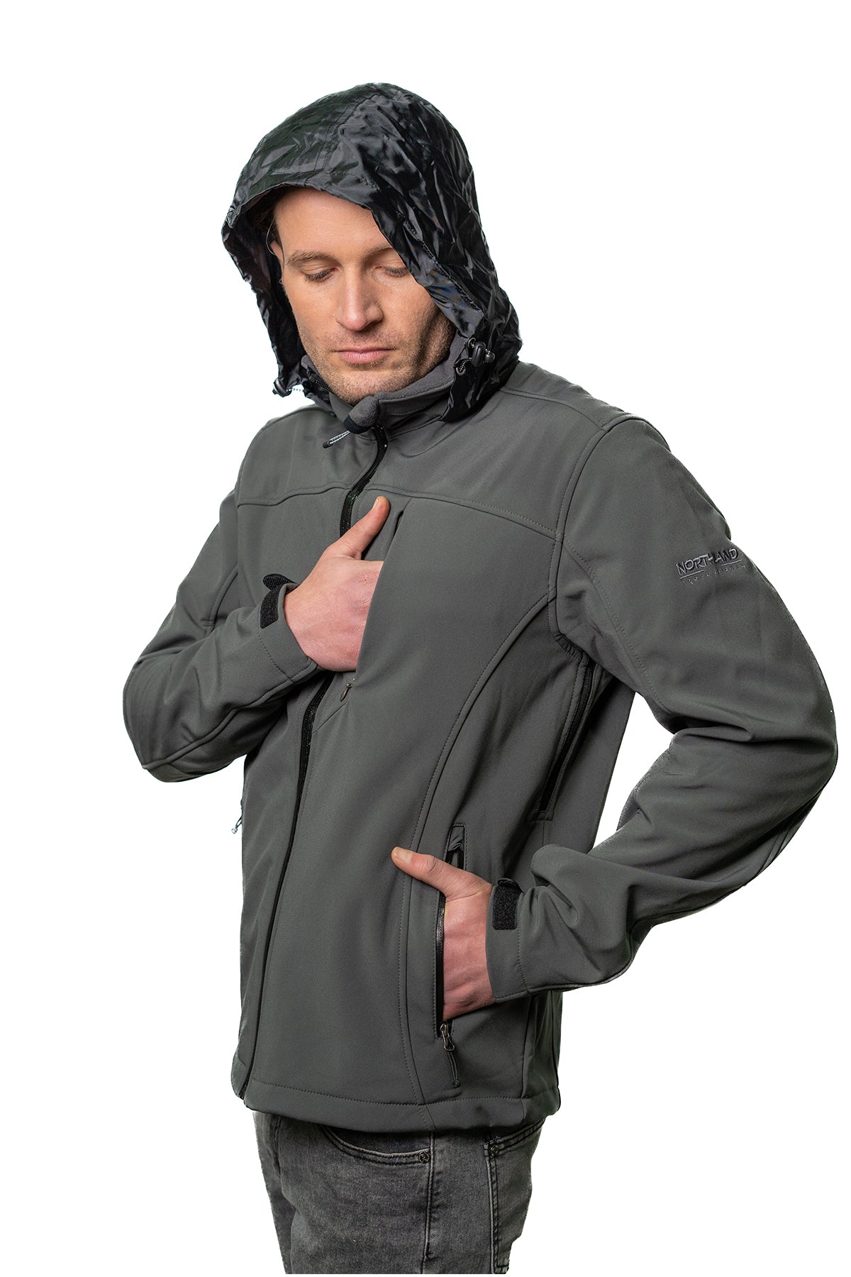 CHAQUETA HOMBRE NORTHLAND SOFT-SHELL LIN ANTHRACITE 02-0443423