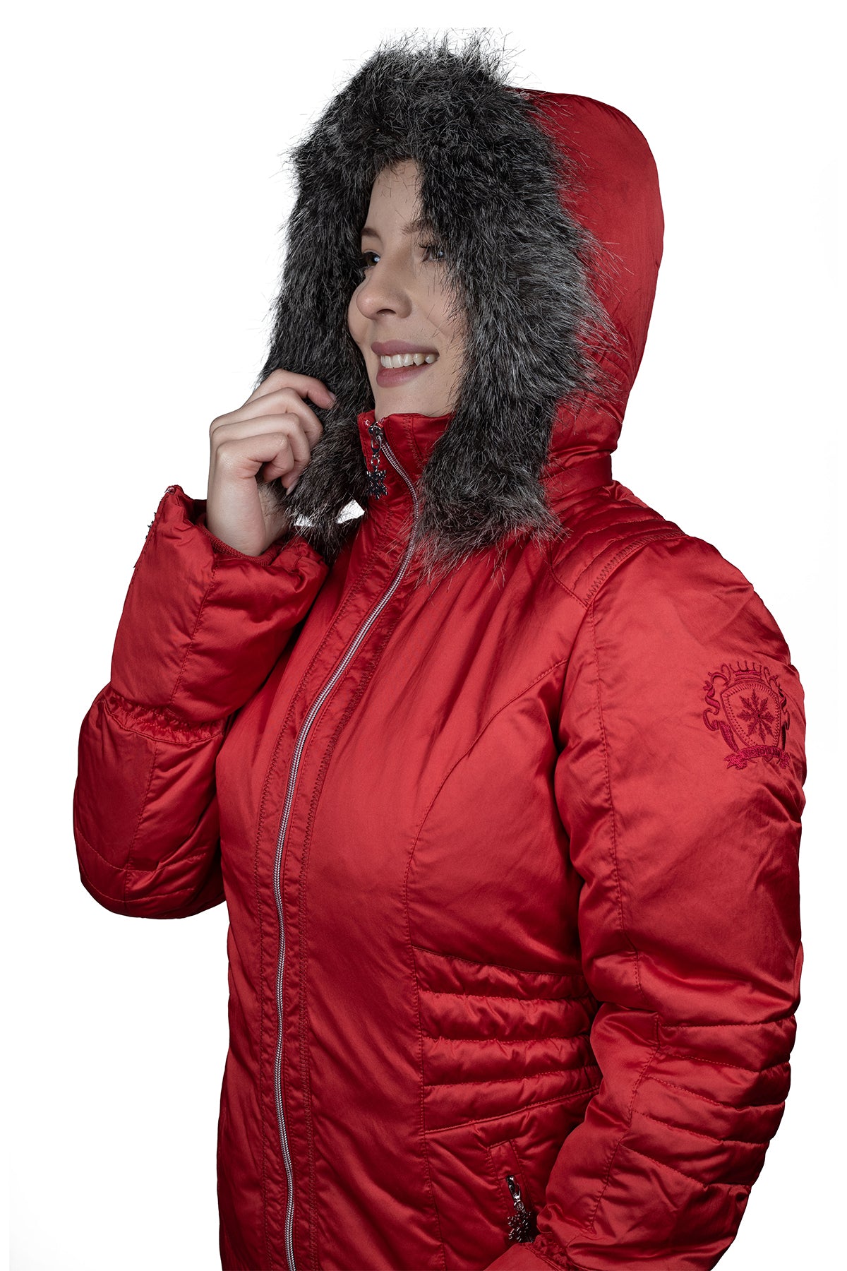 PARKA MUJER NORTHLAND PLUMA TANI ROJA 02-045912