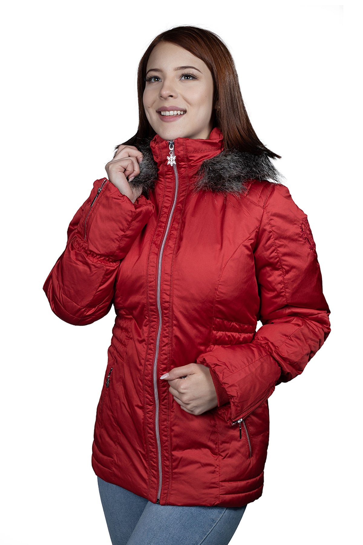 PARKA MUJER NORTHLAND PLUMA TANI ROJA 02-045912
