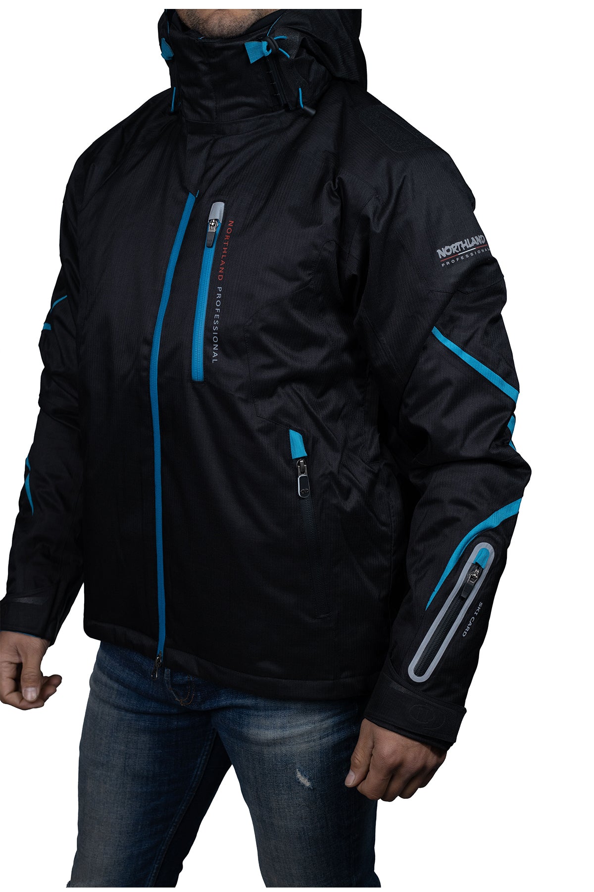 PARKA HOMBRE NORTHLAND FRESKI COMBI BLACK CIAN BLUE 02-047251