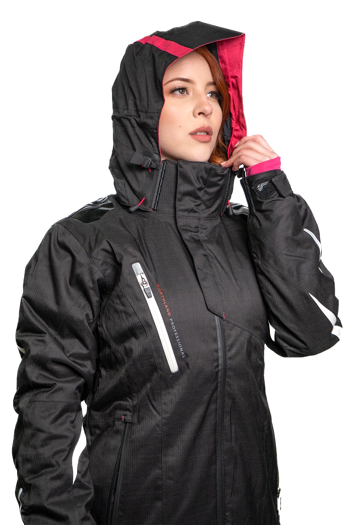 PARKA MUJER NORTHLAND FREESKI COMBI BLACK WHITE FUXIA 02-048031