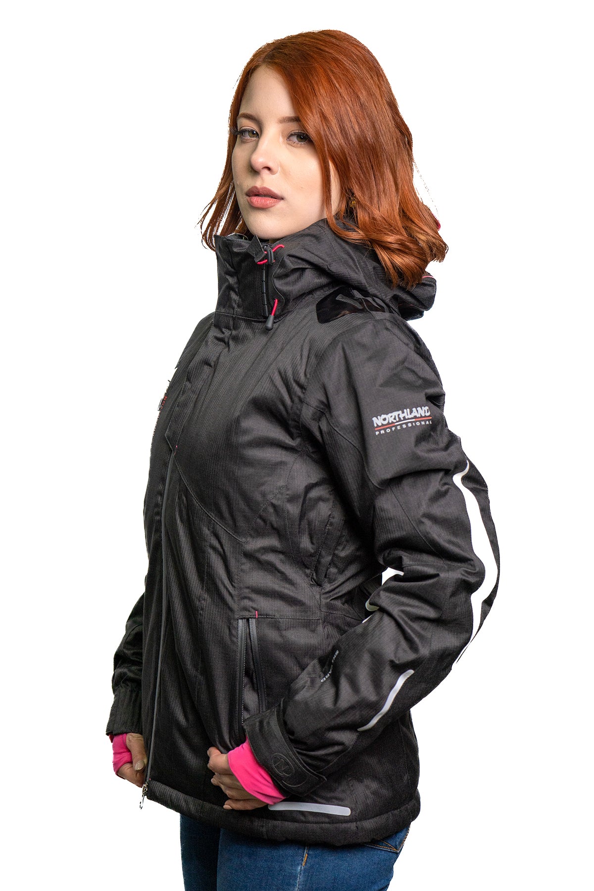 PARKA MUJER NORTHLAND FREESKI COMBI BLACK WHITE FUXIA 02-048031