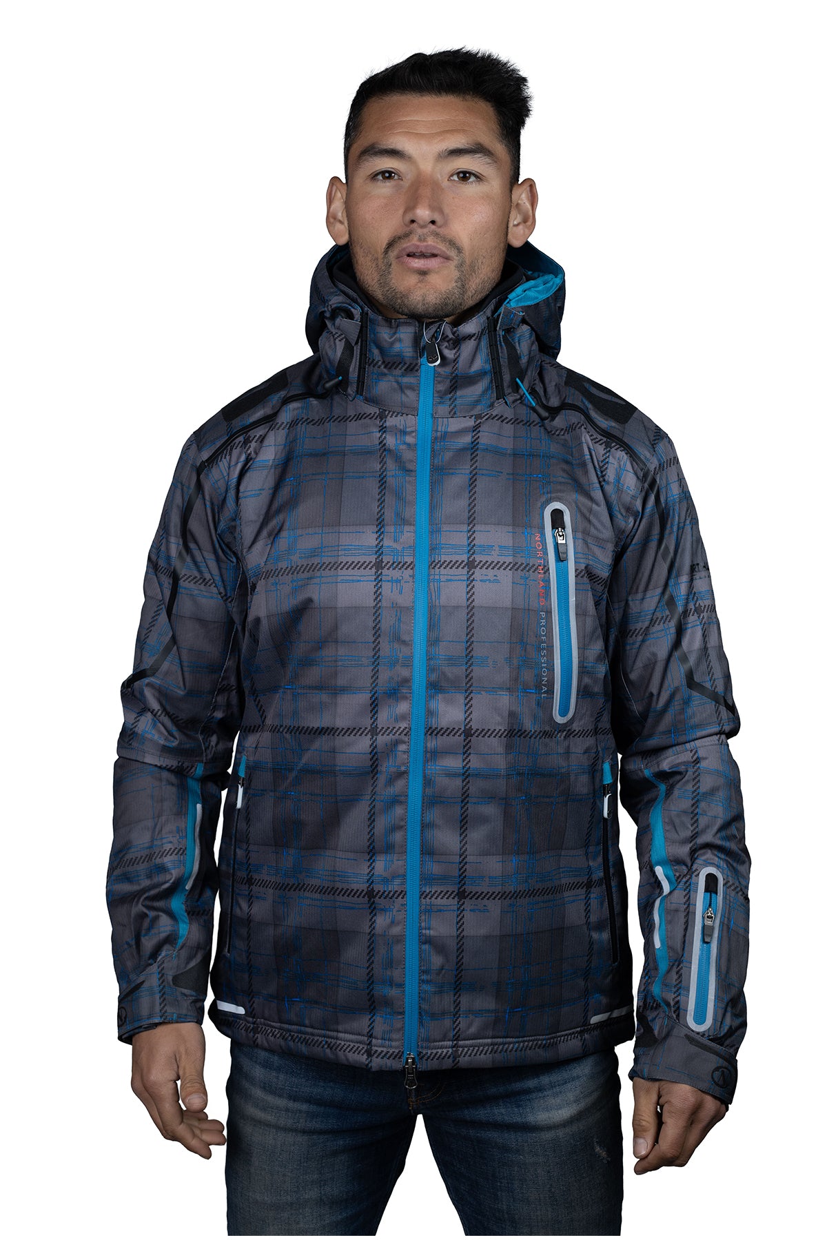 PARKA HOMBRE NORTHLAND FREESKI CYAN BLUE PRINTE 02-0481347