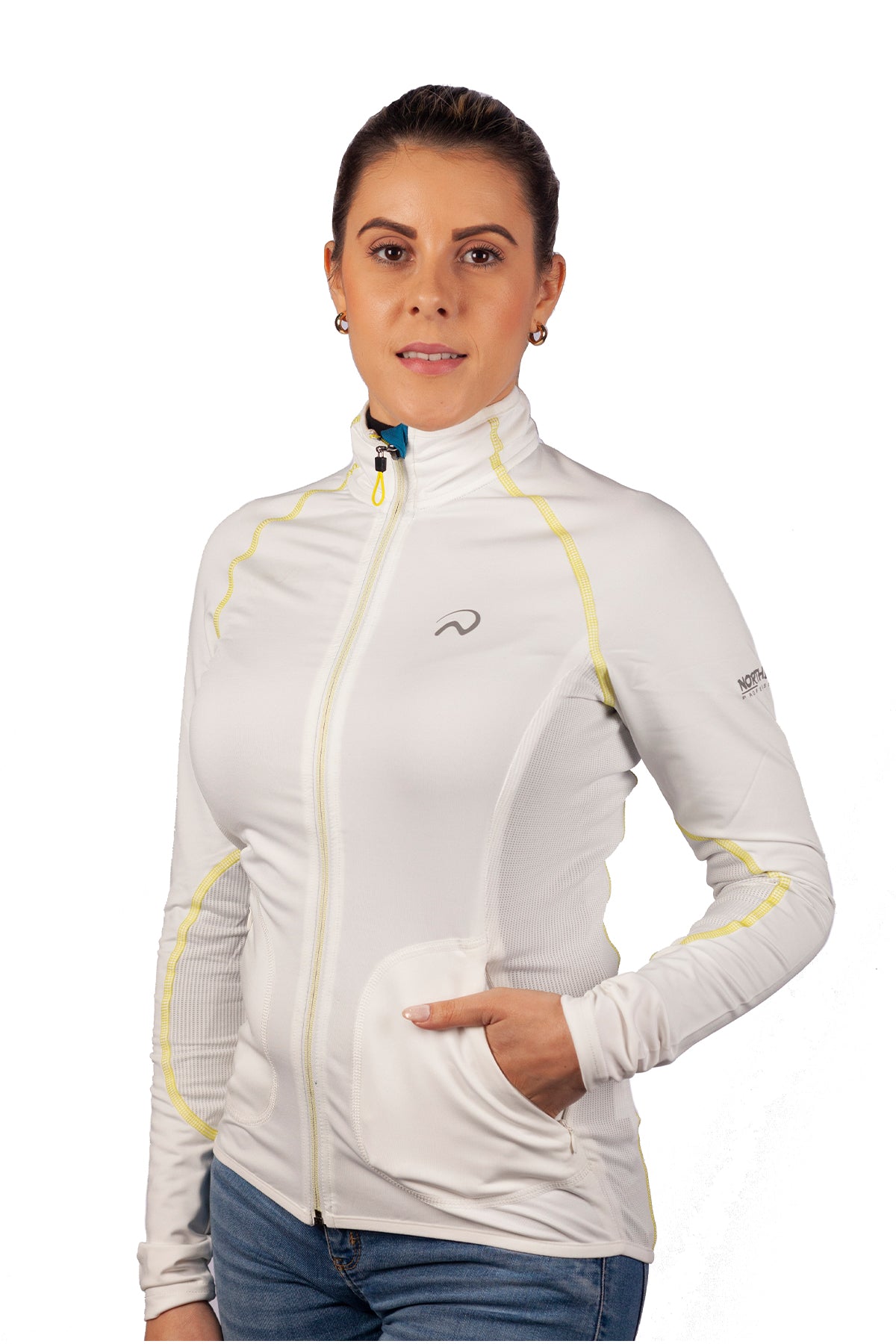 POLERON MUJER NORTHLAND SPR LS WHITE 02-0500016