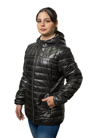 PARKA MUJER NORTHLAND ISA MICROLOFT KAPUZEN BLACK 02-073561