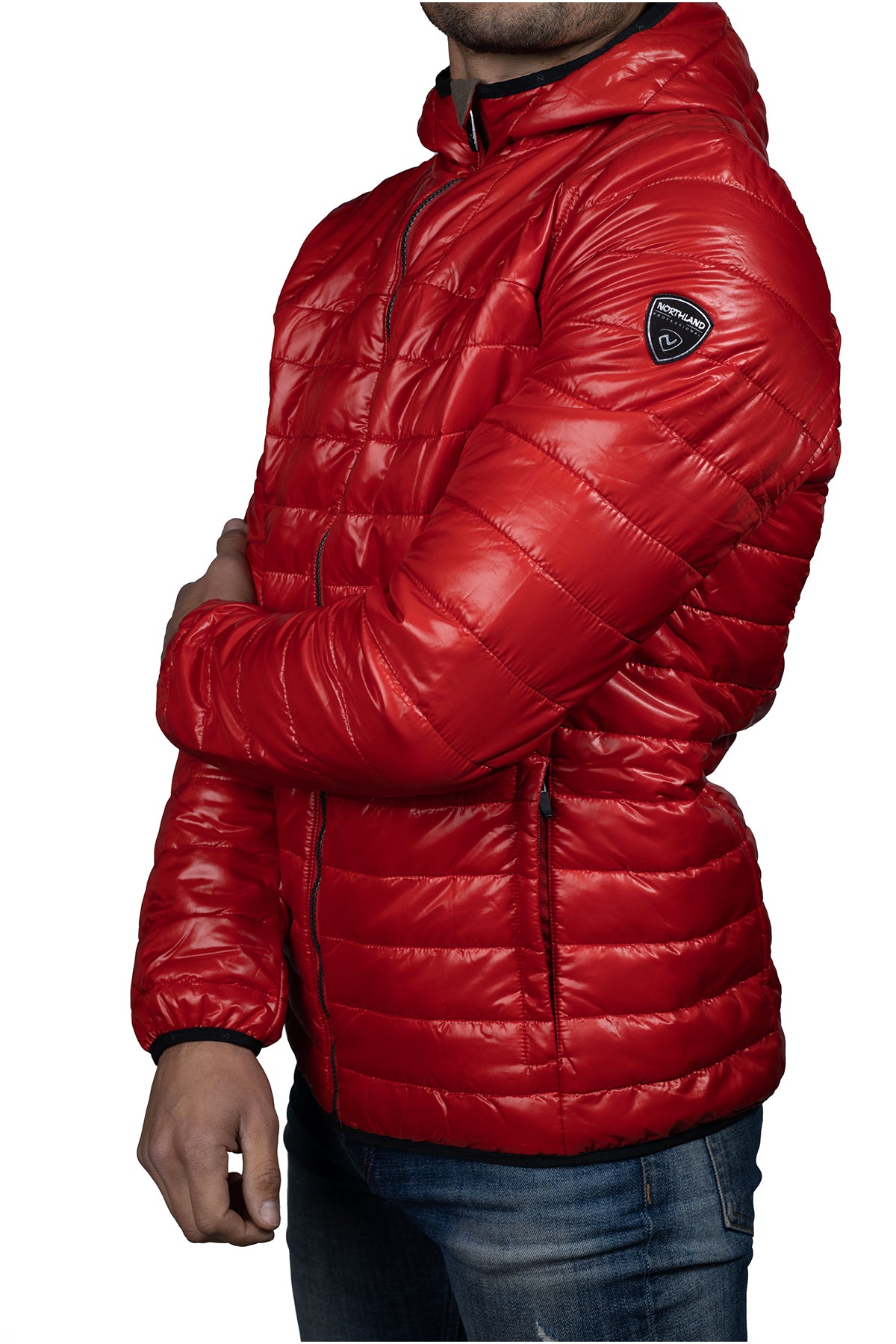 PARKA HOMBRE NORTHLAND ISO MICROLOFT KAPUZEN RED 02-073582