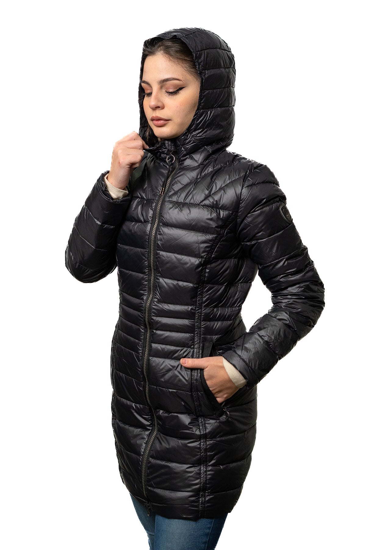 PARKA MUJER NORTHLAND JULIANA PLUMA 90/10 BLACK 02-079701