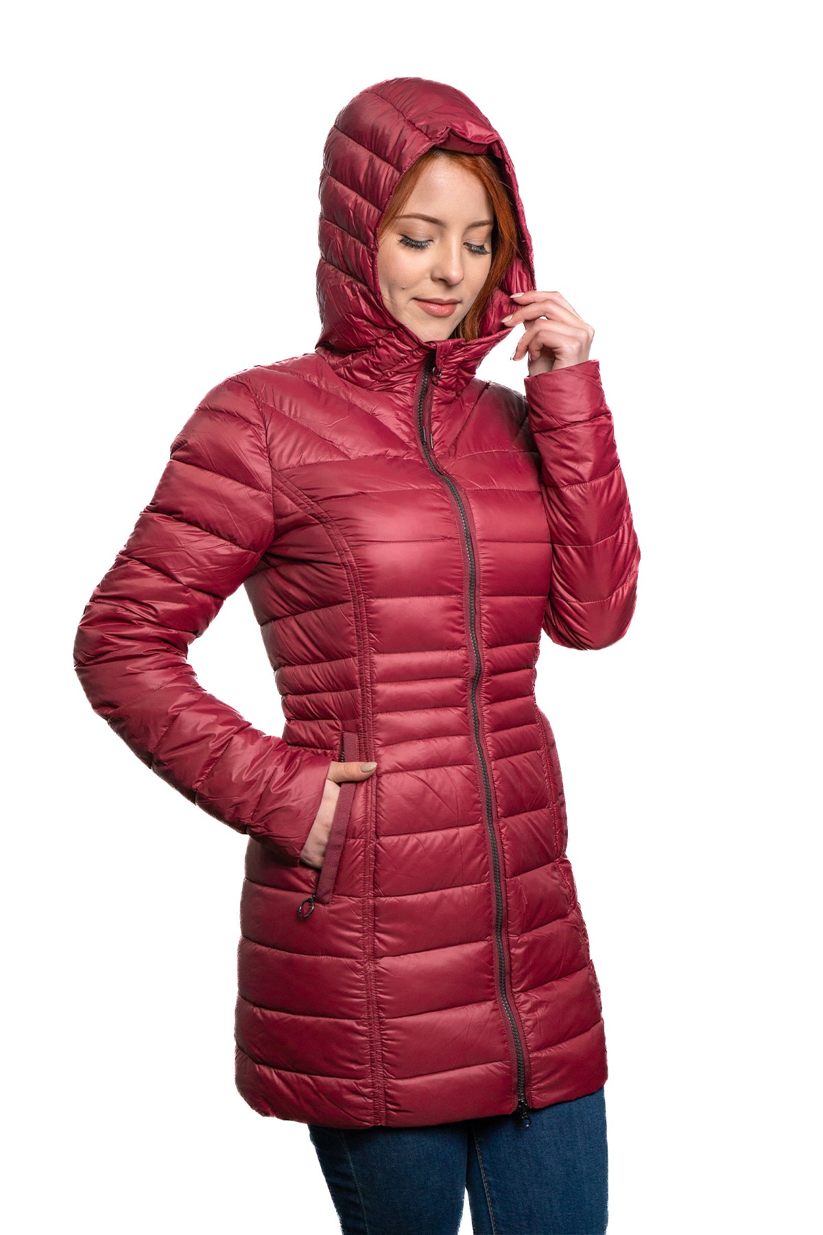 PARKA MUJER NORTHLAND JULIANA PLUMA 90/10 BORDEAUX 02-0797024