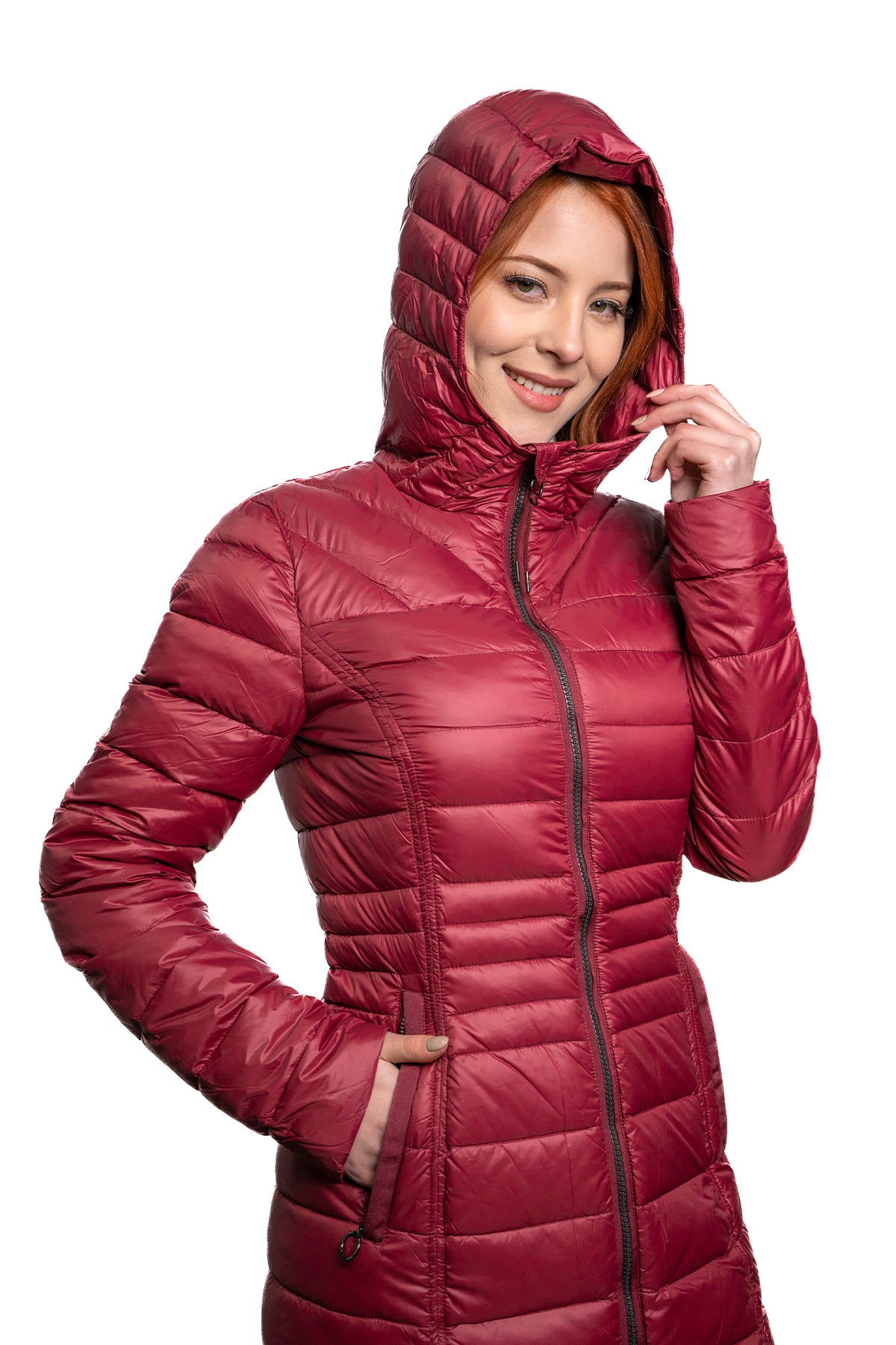 PARKA MUJER NORTHLAND JULIANA PLUMA 90/10 BORDEAUX 02-0797024