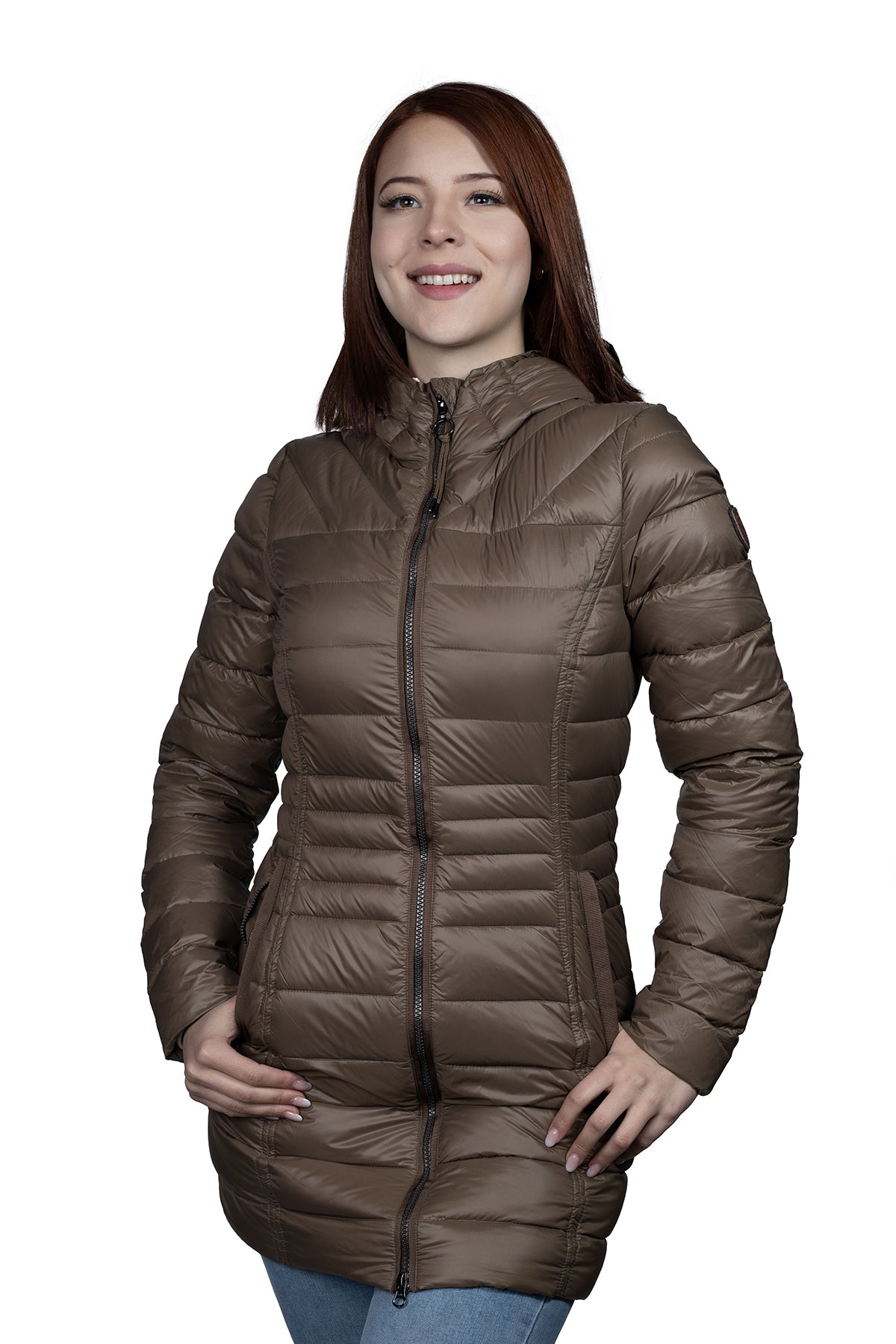 PARKA MUJER NORTHLAND JULIANA PLUMA 90/10 BROW 02-0797030