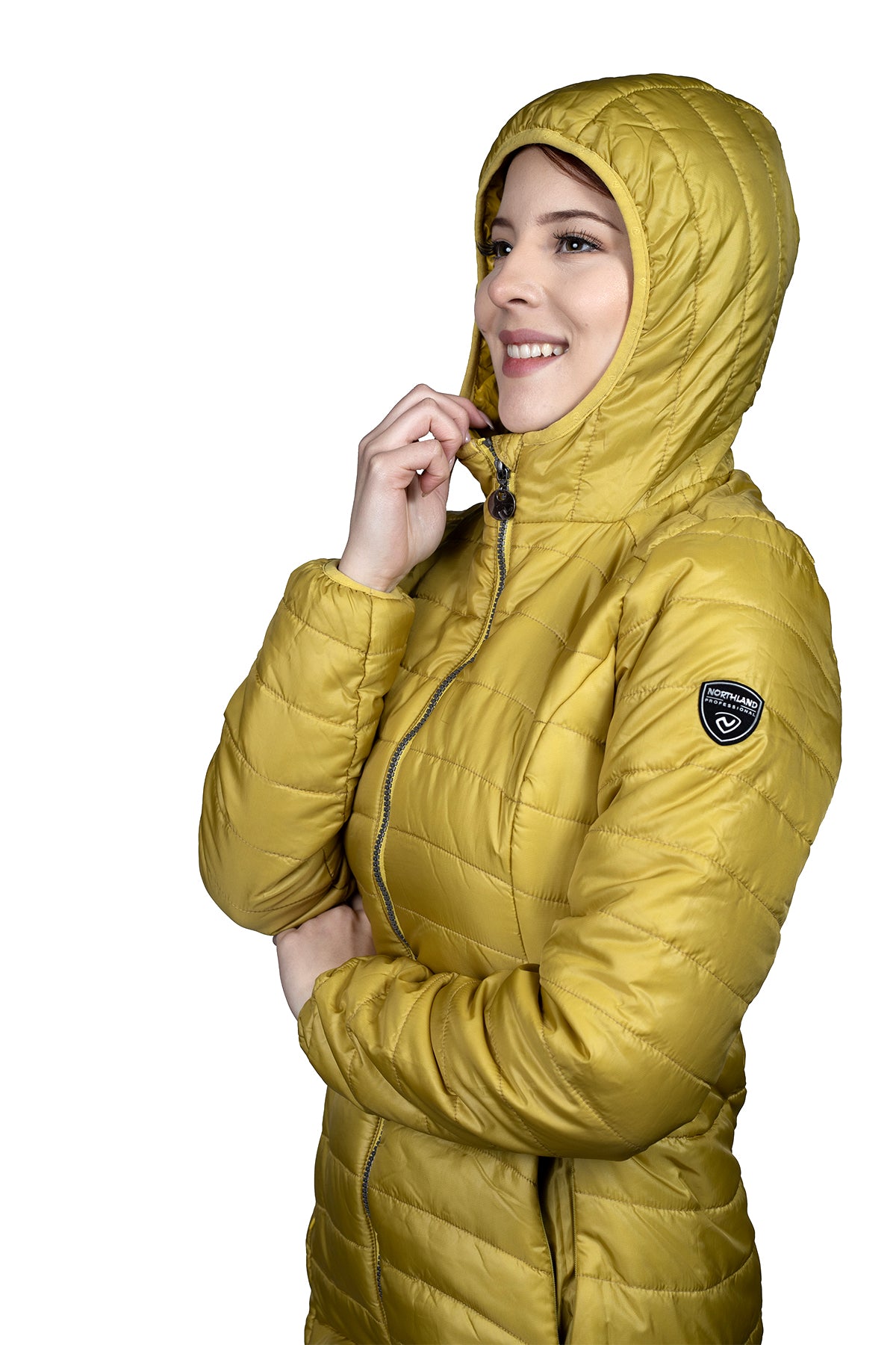 PARKA MUJER NORTHLAND JANA MICROLOFT LARGA GOLD 02-0801521