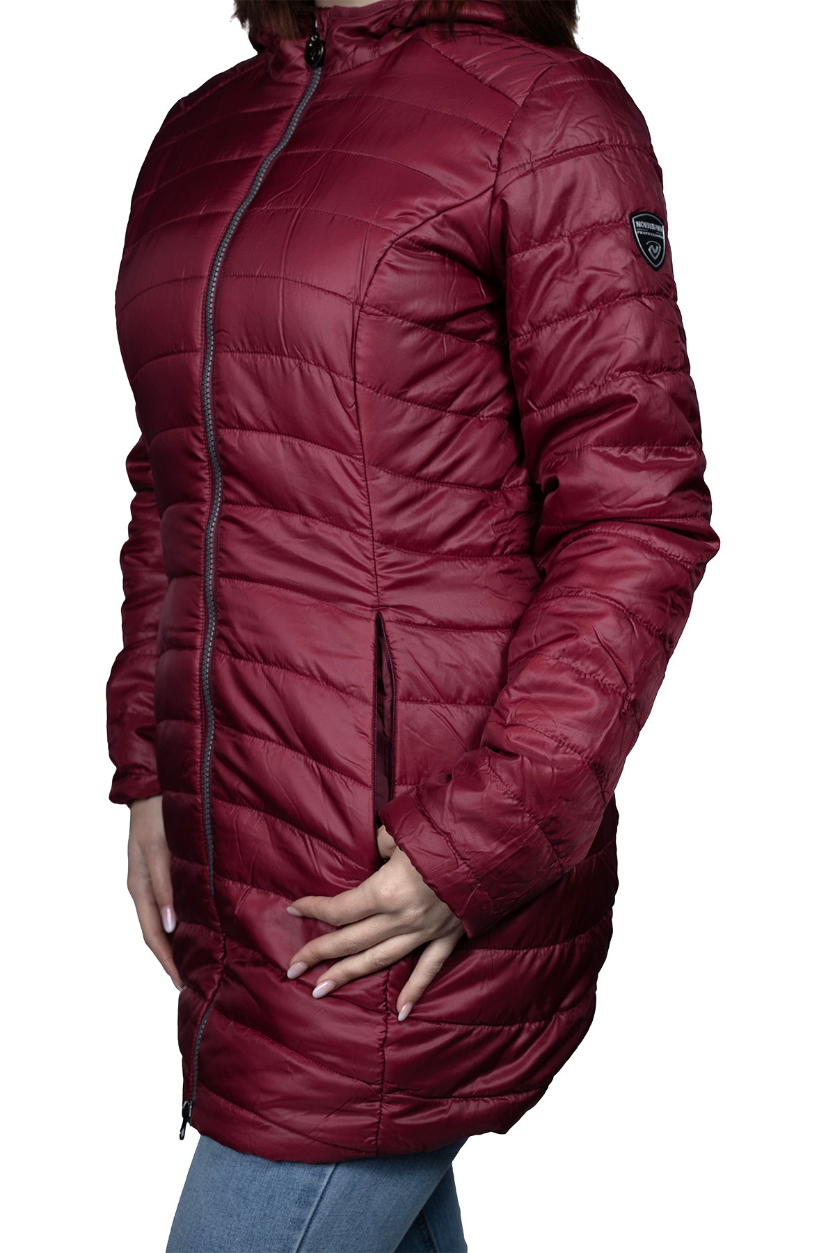 PARKA MUJER NORTHLAND JANA MICROLOFT LARGA BORDEAUX 02-0801524