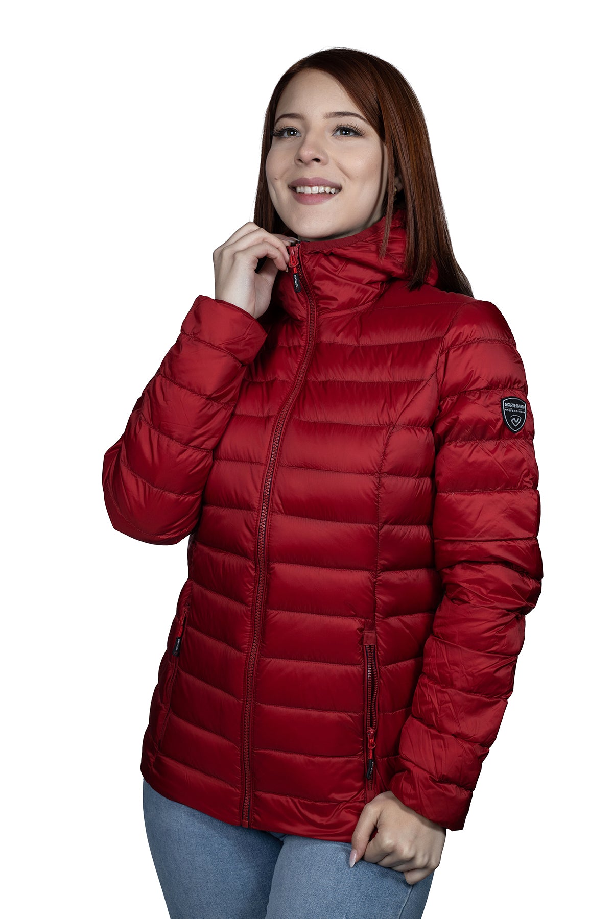 PARKA MUJER NORTHLAND LORY PLUMA RED 02-081722