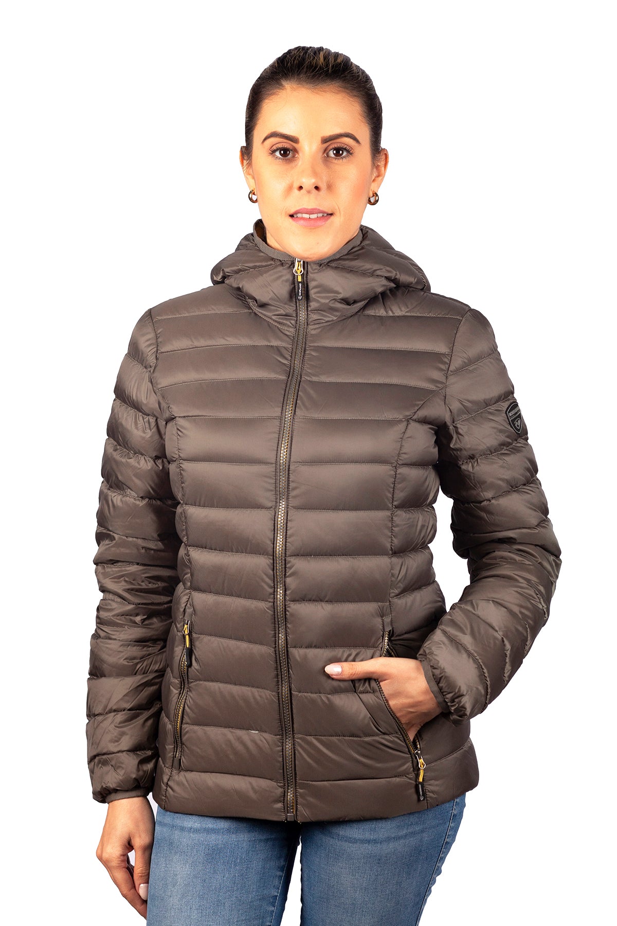 PARKA MUJER NORTHLAND LORY PLUMA ANTHRACITE GOLD 02-0817223