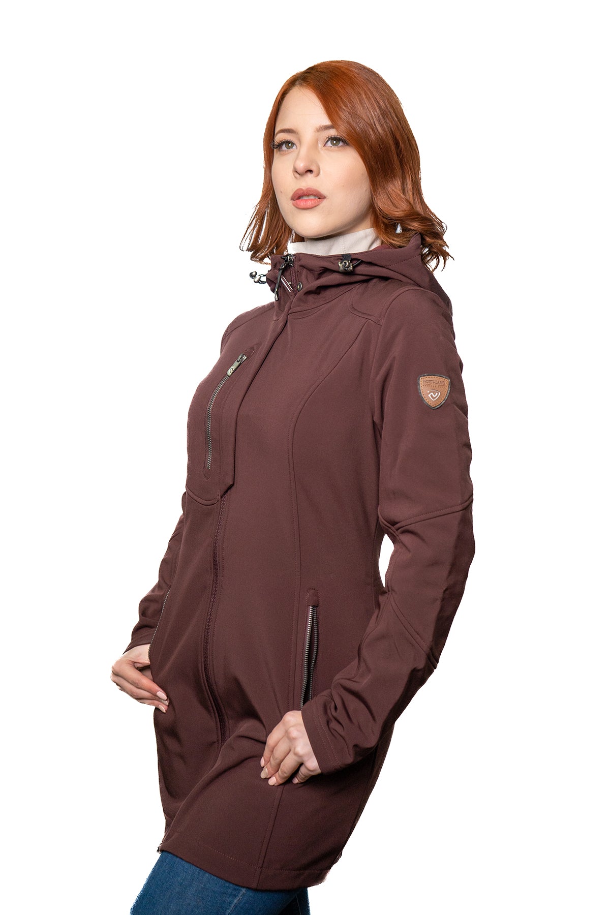 PARKA MUJER NORTHLAND SOFTSHELL BROKINA MANTEL PORTWINE 02-0817876