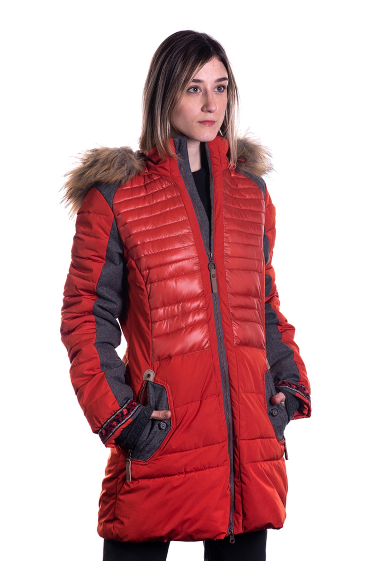 PARKA MUJER NORTHLAND ANNA HENNA RED 02-0854335