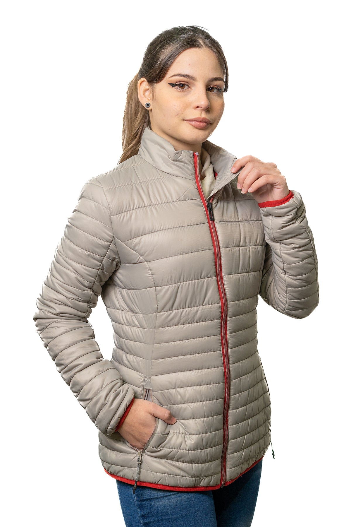 PARKA MUJER NORTHLAND KAILA MICROLOFT SILVER GRANAT 02-0860737