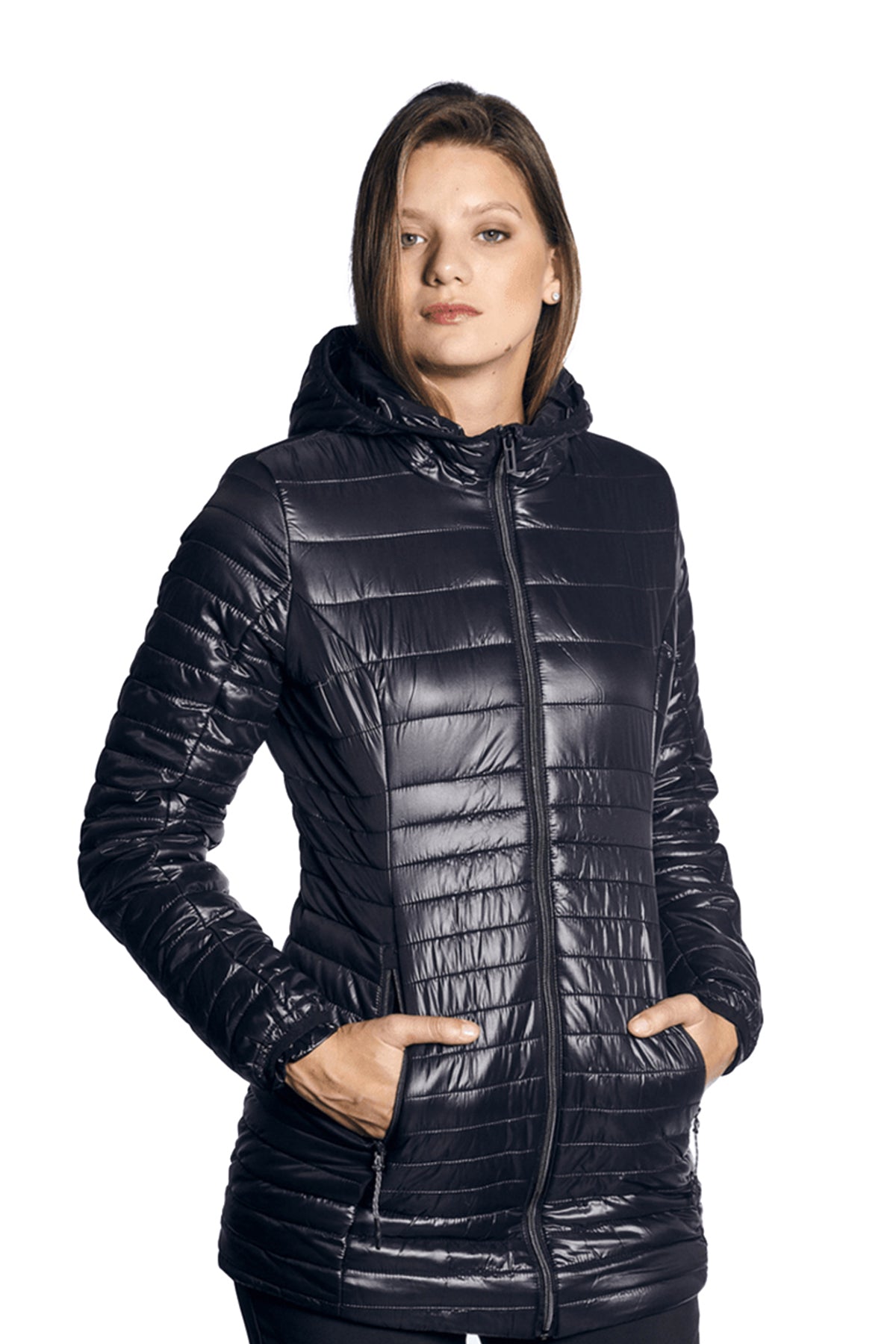 PARKA MUJER NORTHLAND KAILA LARGA MICROLOFT BLACK 02-086091