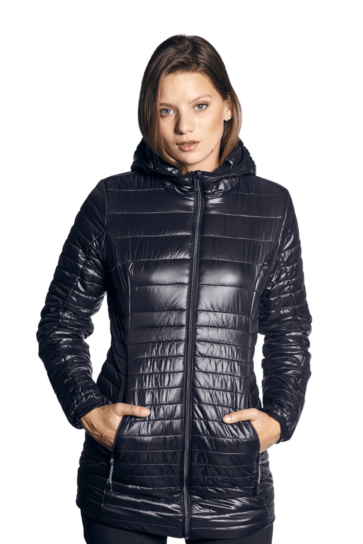 PARKA MUJER NORTHLAND KAILA LARGA MICROLOFT BLACK 02-086091