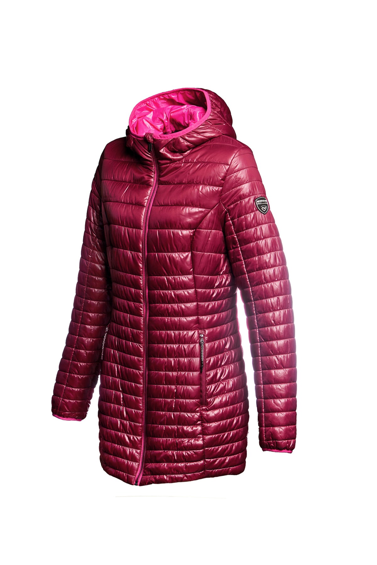 PARKA MUJER NORTHLAND KAILA LARGA MICROLOFT BORDEAUX 02-0860924