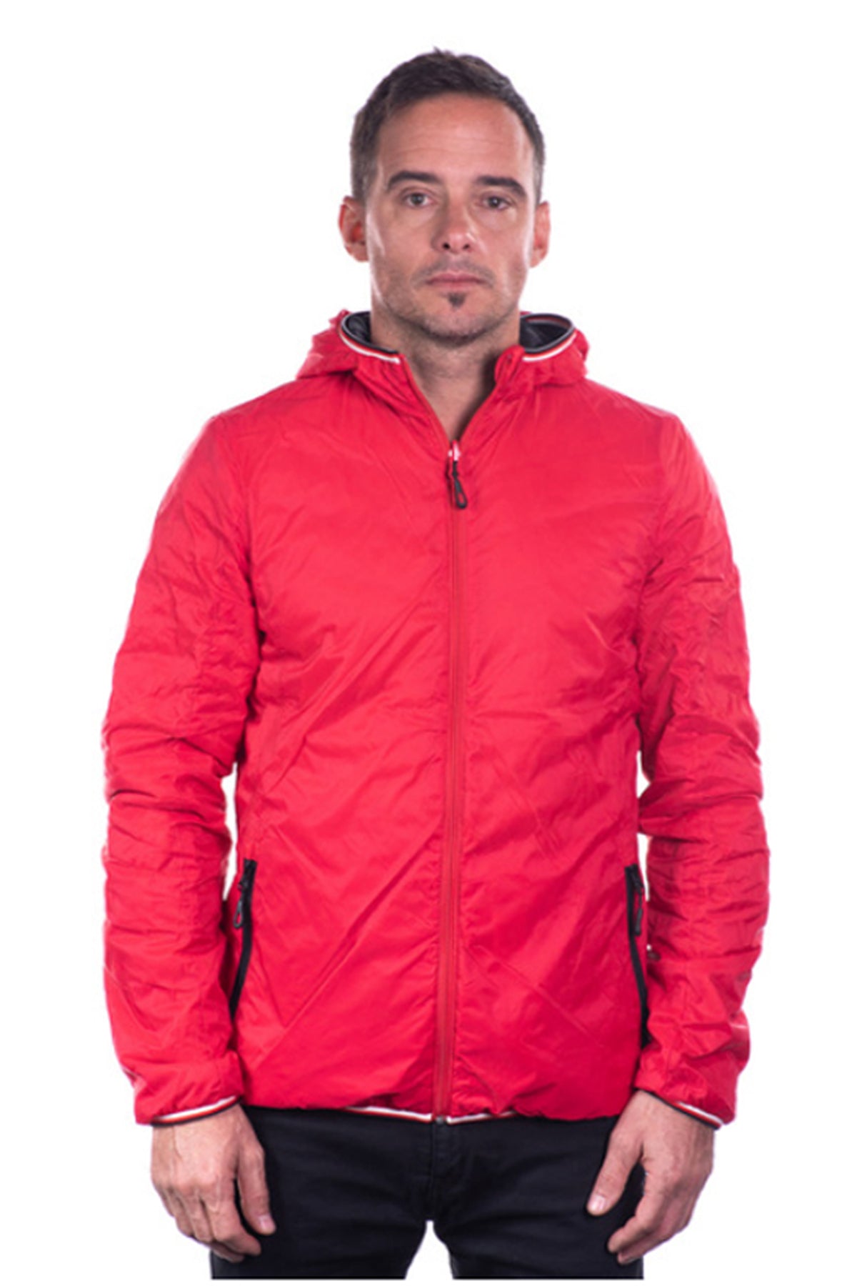 PARKA NORTHLAND HOMBRE NLF KAPUZEN BLACK/RED 02-087241